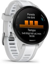 Zegarek sportowy Garmin Forerunner 165 Biały (S71003170). Białe zegarki sportowe Garmin, bez wzorów. Za 1,158.00 zł.