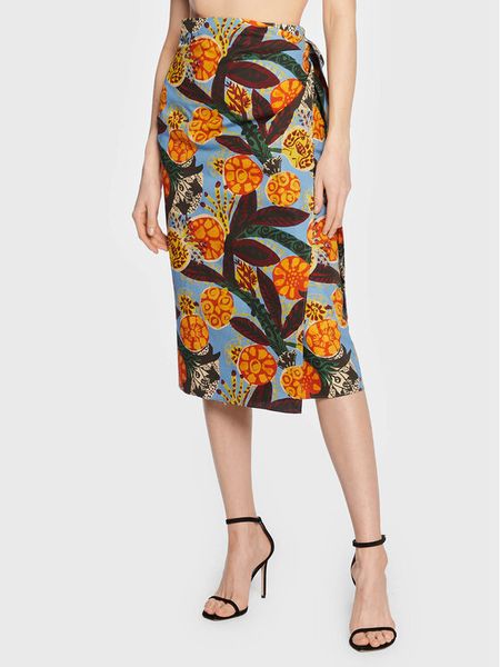 Weekend Max Mara Spódnica midi Fiore 23510103 Kolorowy Regular Fit. Spódnice damskie Weekend Max Mara, bez wzorów, z bawełny, midi. Za 559.99 zł.