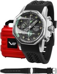 Zegarek męski Vostok Europe YM86-640A695S czarny. Czarne zegarki męskie Vostok Europe, bez wzorów. Za 6,535.73 zł.