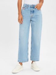 Tommy Jeans Dżinsy proste - Layla Kobiety Bawełna niebieski, 28-30. Niebieskie jeansy damskie Tommy Jeans, bez wzorów, z bawełny, klasyczne. Za 329.95 zł.