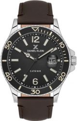Zegarek Daniel Klein męski czarna tarcza 46 mm (DK.1.13905-5). Czarne zegarki męskie Daniel Klein, bez wzorów. Za 163.99 zł.