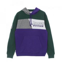 Sweatshirt z kapturem Milwaukee Bucks. Fioletowe bluzy męskie Mitchell & Ness, l, bez wzorów, bez ramiączek, z kapturem. Za 515.00 zł.