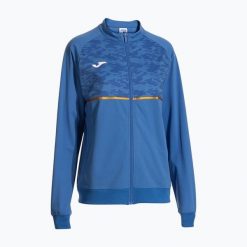 Bluza do biegania damska Joma Record III Full Zip. Niebieskie bluzy damskie Joma, l, bez wzorów, sportowe, bez ramiączek, bez kaptura. Za 139.99 zł.