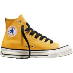 Buty sportowe Converse Chuck Taylor Throwback. Żółte obuwie sportowe damskie Converse, bez wzorów, bez zapięcia. Za 590.00 zł.