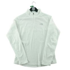 Second life - Damski bluza polarowa z wysokim kołnierzem - Stan bardzo dobry. Białe bluzy damskie The North Face, m, bez wzorów, z materiału, sportowe, bez ramiączek, bez kaptura. Za 146.96 zł.