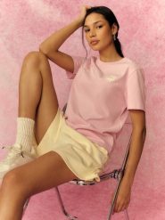 4F T-shirt relaxed z nadrukiem damski - różowy XXL. Czerwone t-shirty damskie 4F, xxl, bez wzorów, z bawełny, bez kołnierzyka, bez ramiączek. Za 69.99 zł.