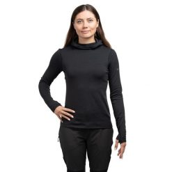 Bluza trekkingowa damska Arc'teryx Taema Thermal Hoody. Fioletowe bluzy damskie Arc'teryx, bez wzorów, bez ramiączek, bez kaptura. Za 289.74 zł.