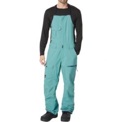 Spodnie narciarskie męskie Quiksilver Utility Snow Bib ogrodniczki. Niebieskie spodnie sportowe męskie Quiksilver, m, bez wzorów, z poliesteru, narciarskie. W wyprzedaży za 521.00 zł.