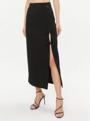 Dixie Spódnica midi G319Z041 Czarny Regular Fit. Czarne spódnice damskie Dixie, m, bez wzorów, z syntetyku, midi. Za 449.99 zł.