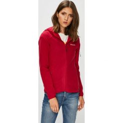 Columbia - Bluza. Czerwone bluzy damskie Columbia, s, bez wzorów, z dzianiny, bez ramiączek, z kapturem. W wyprzedaży za 239.90 zł.