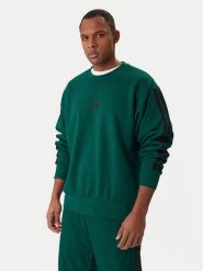 Adidas Bluza Essentials 3-Stripes JE6306 Zielony Regular Fit. Zielone bluzy męskie Adidas, m, bez wzorów, z bawełny, bez ramiączek, bez kaptura. Za 219.99 zł.