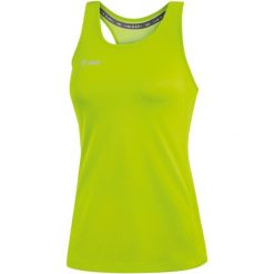 Damski tank top Jako top Run 2.0. Zielone topy damskie Jako, bez wzorów, sportowe, bez kołnierzyka, bez ramiączek. Za 155.50 zł.