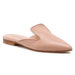 Klapki Eva Longoria. Czerwone klapki damskie Eva Longoria, bez wzorów, bez obcasa, bez zapięcia. Za 429.99 zł.
