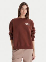 New Balance Bluza WT53516 Brązowy Relaxed Fit. Brązowe bluzy damskie New Balance, m, bez wzorów, z bawełny, bez ramiączek, bez kaptura. Za 279.99 zł.