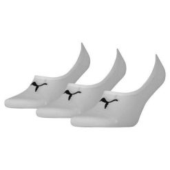 Skarpety Puma Footie 3 Pack, Dla obu płci. Białe skarpetki damskie Puma, bez wzorów, z bawełny. Za 190.00 zł.