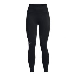 Damskie legginsy bezszwowe Under Armour Train. Czarne legginsy damskie Under Armour, s, bez wzorów, z podwyższonym stanem, na fitness i siłownię. Za 429.99 zł.