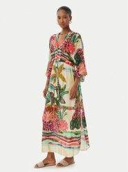 LOLA CASADEMUNT Sukienka letnia LS2616024 Kolorowy Relaxed Fit. Sukienki damskie LOLA CASADEMUNT, na lato, l, bez wzorów, z wiskozy, bez kołnierzyka, bez ramiączek. Za 459.99 zł.