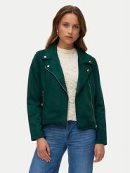Vero Moda Kurtka z imitacji skóry Jose 10300938 Zielony Regular Fit. Zielone kurtki damskie Vero Moda, xs, bez wzorów, ze skóry, bez kaptura. Za 149.99 zł.