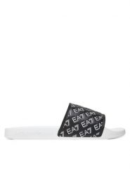 EA7 Emporio Armani Klapki 7X000109 AF15125 FC079 Czarny. Czarne klapki męskie EA7 Emporio Armani, bez wzorów, z tworzywa sztucznego, bez zapięcia. Za 169.99 zł.