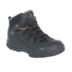 Buty Trekkingowe Męskie Finley Wodoodporne. Czarne trekkingi męskie Trespass, z gumy, bez zapięcia. Za 578.99 zł.