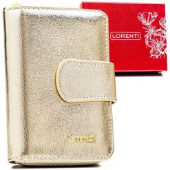 Portfel skórzany Lorenti 76115 złoty. Żółte portfele damskie LORENTI, ze skóry. Za 99.99 zł.