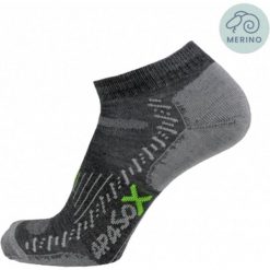 Skarpety turystyczne - Elbrus - Niski model skarpet sportowych. Szare skarpety męskie APASOX, bez wzorów, z lycry. Za 86.95 zł.