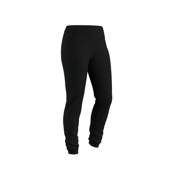 Spodnie dresowe damskie Domyos Gym & Pilates 500 Slim. Czarne spodnie dresowe damskie NYAMBA, bez wzorów, z bawełny, sportowe, z podwyższonym stanem, na fitness i siłownię. Za 89.99 zł.