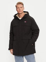 Tommy Jeans Kurtka zimowa DM0DM20005 Czarny Relaxed Fit. Czarne kurtki męskie Tommy Jeans, na zimę, m, bez wzorów, z jeansu, bez kaptura. Za 879.99 zł.