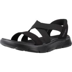 Sandały SKECHERS GO WALK FLEX SANDAL GLIMM Czarny. Czarne sandały damskie Skechers, bez wzorów, z tkaniny, bez obcasa, bez zapięcia. Za 234.99 zł.