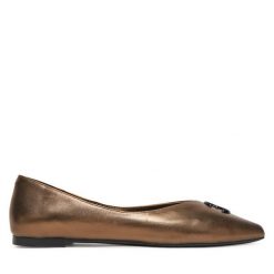 Baleriny Eva Minge. Żółte balerinki damskie Eva Minge, bez wzorów, bez obcasa, bez zapięcia. Za 399.99 zł.