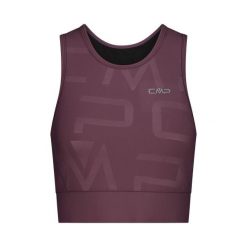 Damski tank top CMP. Brązowe topy damskie CMP, s, bez wzorów, sportowe, bez kołnierzyka, bez ramiączek. Za 176.50 zł.