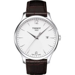 RABAT ZEGAREK TISSOT T - CLASSIC T063.610.16.037.00. Białe zegarki męskie TISSOT, bez wzorów, ze stali. W wyprzedaży za 1,012.00 zł.