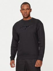 Hugo Bluza Easy 50528579 Czarny Regular Fit. Czarne bluzy męskie Hugo, m, bez wzorów, z bawełny, bez ramiączek, bez kaptura. Za 549.99 zł.