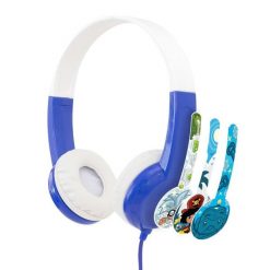 Słuchawki BuddyPhones Discover (BP-DIS-BLUE-01). Niebieskie słuchawki nauszne BuddyPhones. Za 5.08 zł.