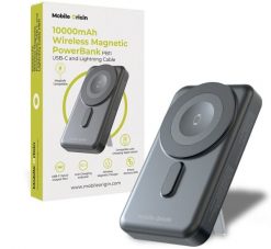 Mobile Origin Wireless Magnetic PowerBank 10000mAh, USB-C and Lightning Cable PB11. Powerbanki MOBILE ORIGIN. Za 82.96 zł.