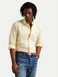 Polo Ralph Lauren Koszula 710953704004 Żółty Custom Fit. Żółte koszule męskie Polo Ralph Lauren, m, bez wzorów, z bawełny, bez kołnierzyka, bez ramiączek. Za 529.99 zł.