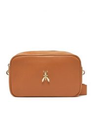 Patrizia Pepe Torebka 8B0218/L001-B815 Brązowy. Brązowe listonoszki damskie Patrizia Pepe, bez wzorów, ze skóry, bez dodatków. Za 499.99 zł.