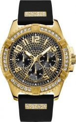 Zegarek Guess Zegarek męski Guess W1132G1 CYRKONIE czarny. Czarne zegarki męskie Guess, z aplikacjami. Za 869.00 zł.