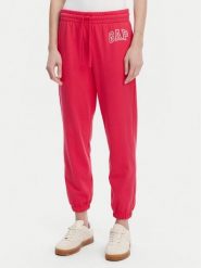 Gap Spodnie dresowe 889527-04 Różowy Relaxed Fit. Czerwone spodnie dresowe damskie GAP, bez wzorów, z bawełny. Za 159.99 zł.