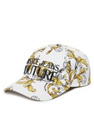 Versace Jeans Couture Czapka z daszkiem 78VAZK10 Biały. Białe czapki damskie Versace Jeans Couture, bez wzorów, z bawełny. Za 189.99 zł.