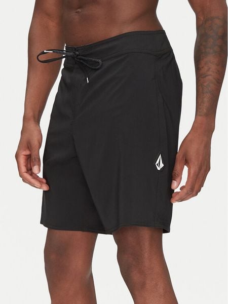 Volcom Szorty kąpielowe Lido Solid A0812416 Czarny Regular Fit. Czarne kąpielówki męskie Volcom, bez wzorów, z syntetyku. Za 259.99 zł.