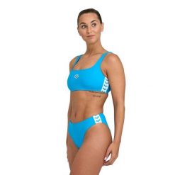 Strój kąpielowy damski dwuczęściowy sportowy basen Arena Icons Bralette. Niebieskie stroje kąpielowe damskie ARENA, xl, bez wzorów. Za 139.99 zł.