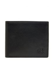 Calvin Klein Portfel Bold Ck Suede Billfold W/ Coin LV04D1365G Czarny. Czarne portfele męskie Calvin Klein, bez wzorów, ze skóry. Za 329.99 zł.