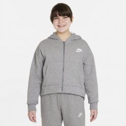 Nike Sportswear Club Fleece Szary XS. Szare bluzy męskie Nike, xl, bez wzorów, sportowe, bez ramiączek, bez kaptura. W wyprzedaży za 173.10 zł.