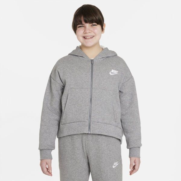 Nike Sportswear Club Fleece Szary XS. Szare bluzy męskie Nike, xl, bez wzorów, sportowe, bez ramiączek, bez kaptura. W wyprzedaży za 173.10 zł.
