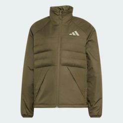 Kurtka Terrex Multi CLIMAWARM Insulated. Zielone kurtki sportowe damskie Adidas, l, bez wzorów, z materiału, bez ramiączek, bez kaptura, na fitness i siłownię, ClimaWarm (Adidas). Za 569.00 zł.