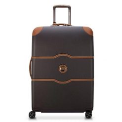 Delsey Chatelet Air 2.0 Duża twarda brązowa walizka na kółkach 76 cm. Brązowe walizki damskie DELSEY PARIS, bez wzorów, duże. Za 2,172.50 zł.