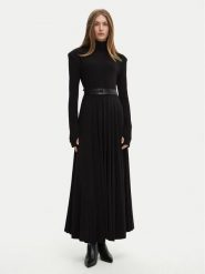 NORMA KAMALI Sukienka wieczorowa KK3243PLF87001 Czarny Slim Fit. Czarne sukienki damskie Norma Kamali, m, bez wzorów, z syntetyku, wizytowe, bez kołnierzyka, bez ramiączek. Za 939.99 zł.