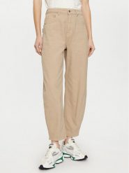Haveone Jeansy PFA-M110 Beżowy Mom Fit. Brązowe jeansy damskie Haveone, bez wzorów, z bawełny. Za 389.99 zł.