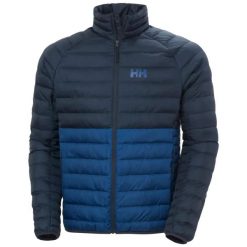 Kurtka puchowa Helly Hansen Banff Insulator. Niebieskie kurtki sportowe męskie Helly Hansen, m, bez wzorów, z materiału, bez kaptura, narciarskie. Za 739.50 zł.